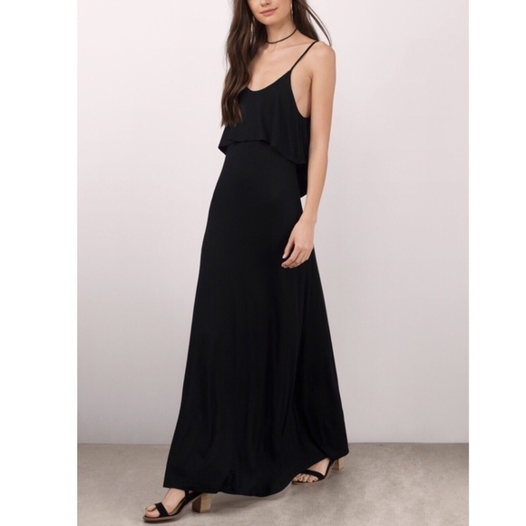 TOBI BEYOND THE SEA BLACK MAXI DRESS - Picture 3 of 8